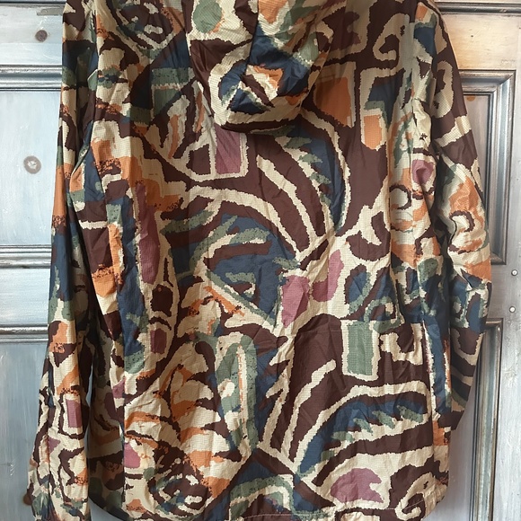 Patagonia Houdini Windbreaker Running Jacket XL Thriving Planet Cone Brown - Picture 10 of 10